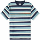 Pop Trading Company x Paul Smith Stripe T-Shirt in Dark Navy
