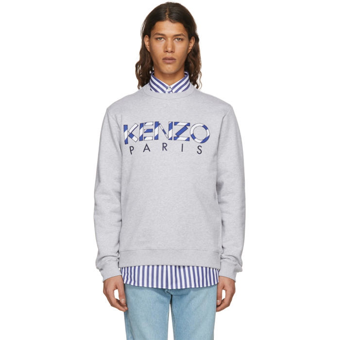 Photo: Kenzo Grey Logo Sweatshirt