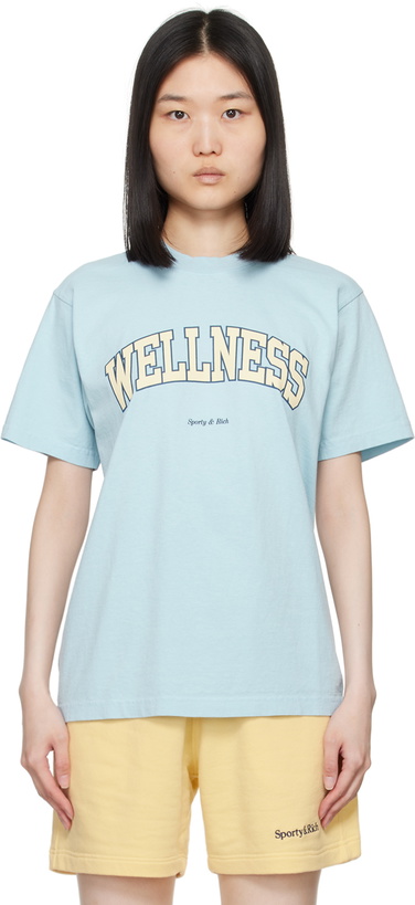 Photo: Sporty & Rich Blue Wellness Ivy T-Shirt