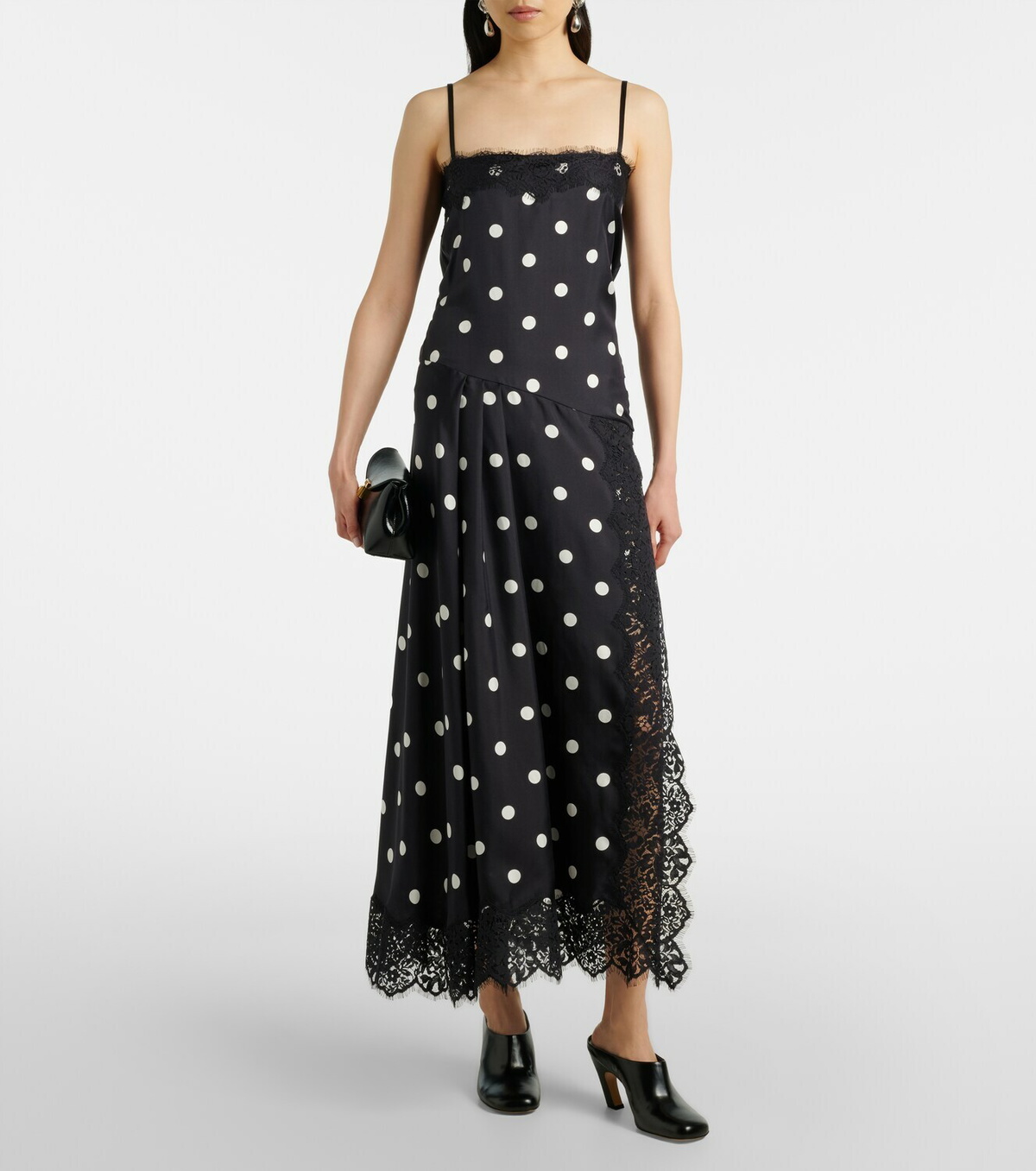 Sportmax Capo polka-dot silk slip dress