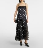 Sportmax Capo polka-dot silk slip dress