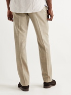 SID MASHBURN - Wool-Hopsack Trousers - Neutrals