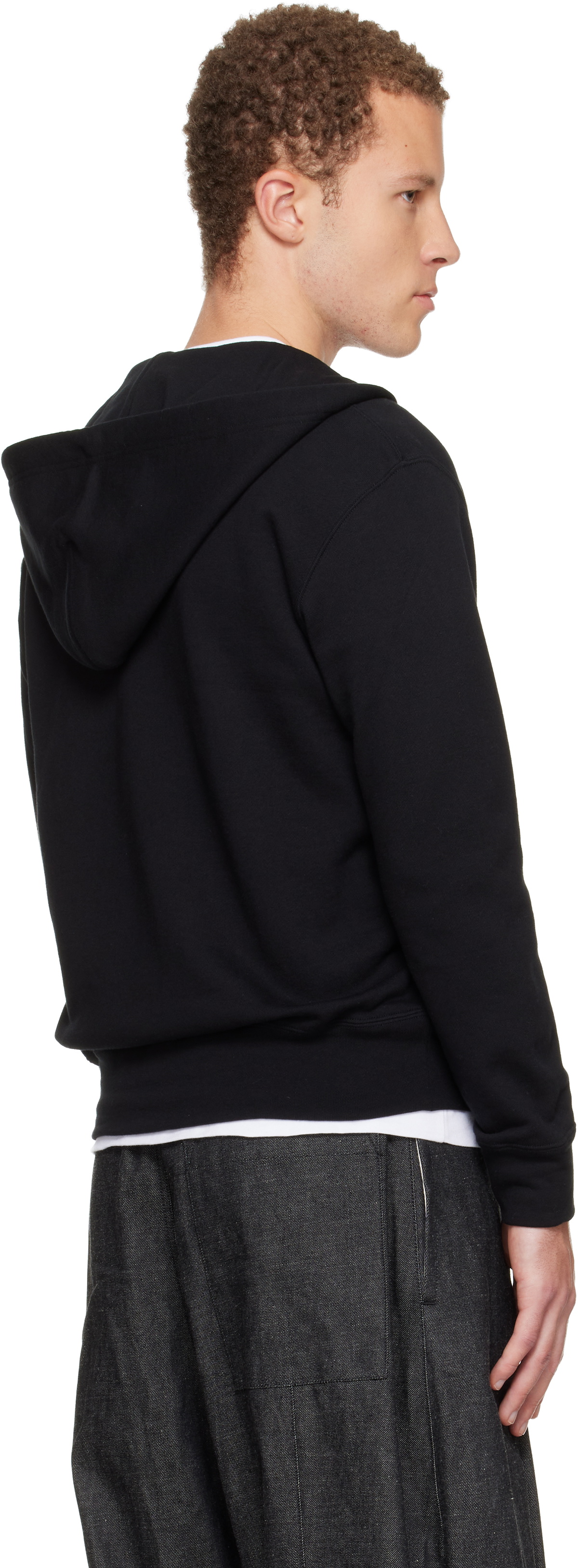 COMME des GARÇONS PLAY Black Zip Reverse Heart Hoodie