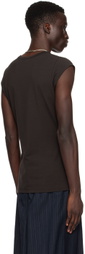 LGN Louis Gabriel Nouchi Brown Cutout T-Shirt