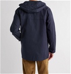 Armor Lux - Waterproof Cotton Hooded Jacket - Blue