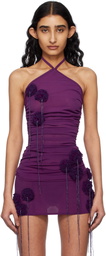 Fancì Club Purple Violet Halterneck Tank Top