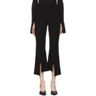 Stella McCartney Black Flared Front Slit Trousers