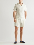 Frescobol Carioca - Faustino Stretch-Terry Polo Shirt - Neutrals