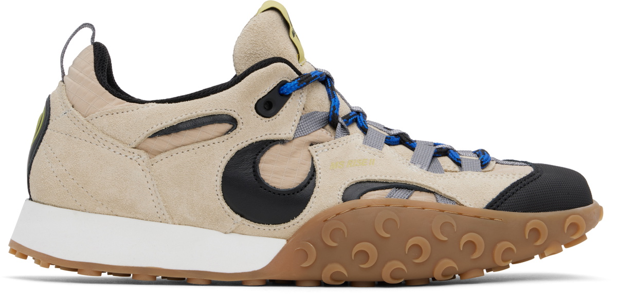 Marine Serre Beige Metal Free Leather MS Rise II Sneakers