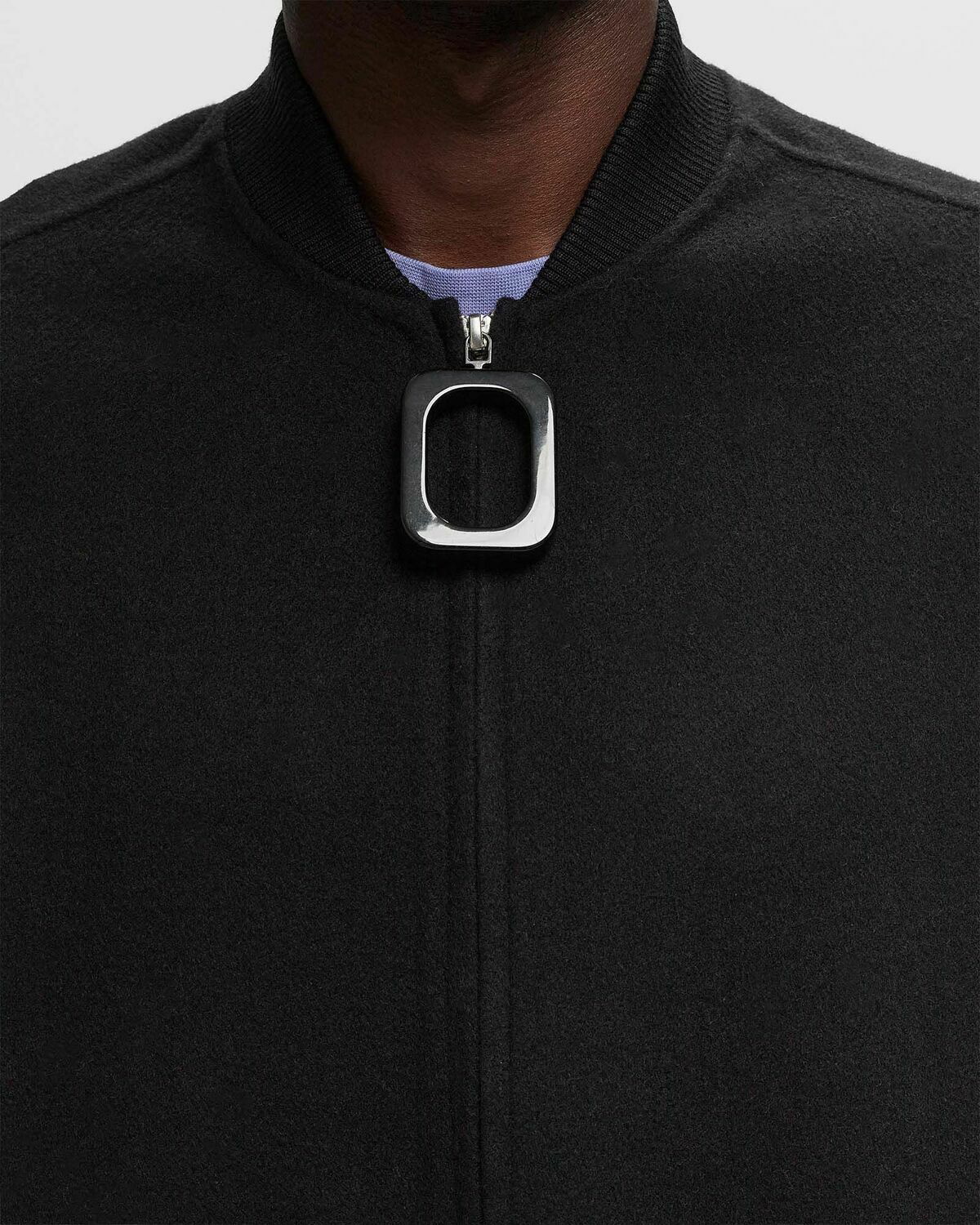 Jw Anderson Jwa Puller Oversized Bomber Jacket Black Bomber