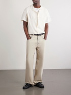 Portuguese Flannel - Duke Convertible-Collar Embroidered Cotton-Blend Shirt - Neutrals