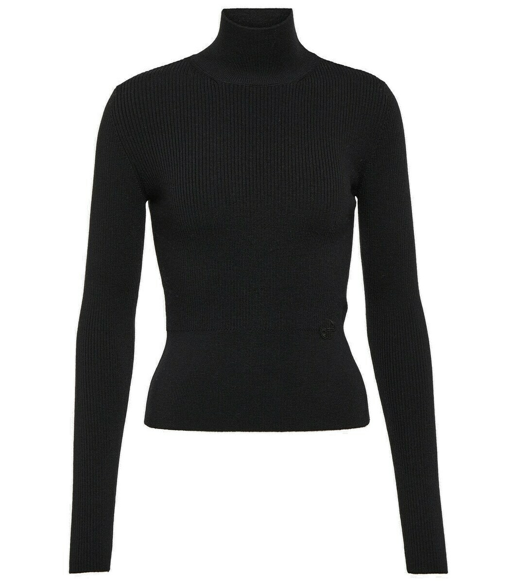 Patou Ribbed-knit turtleneck wool-blend sweater Patou