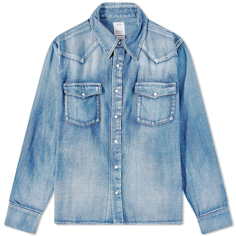 Visvim Social Sculpture Damaged Denim Shirt Visvim