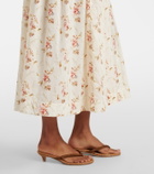 Dôen Illiana floral cotton midi dress