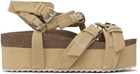 R13 Khaki Platform Sandals