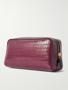 TOM FORD - Croc-Effect Leather Wash Bag