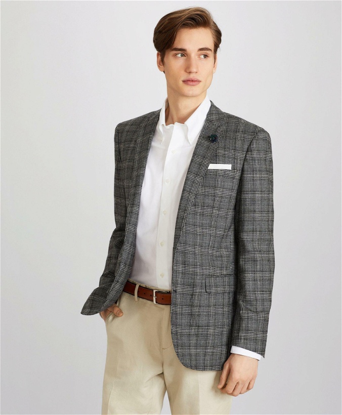 Photo: Brooks Brothers Men's Milano Fit Check Sport Coat | Grey