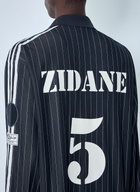 Y-3 Pinstripe Long Sleeve Polo Shirt