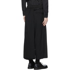 Yohji Yamamoto Black Wrap Layered Trousers