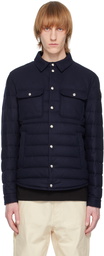 Moncler Navy Mirmandix Short Down Jacket