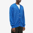 Eastlogue Men's Comb Pattern Cardigan in Blue