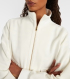 Valentino Logo jersey zip-up sweatshirt