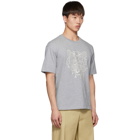 Kenzo Grey Blanket Stitch Tiger T-Shirt