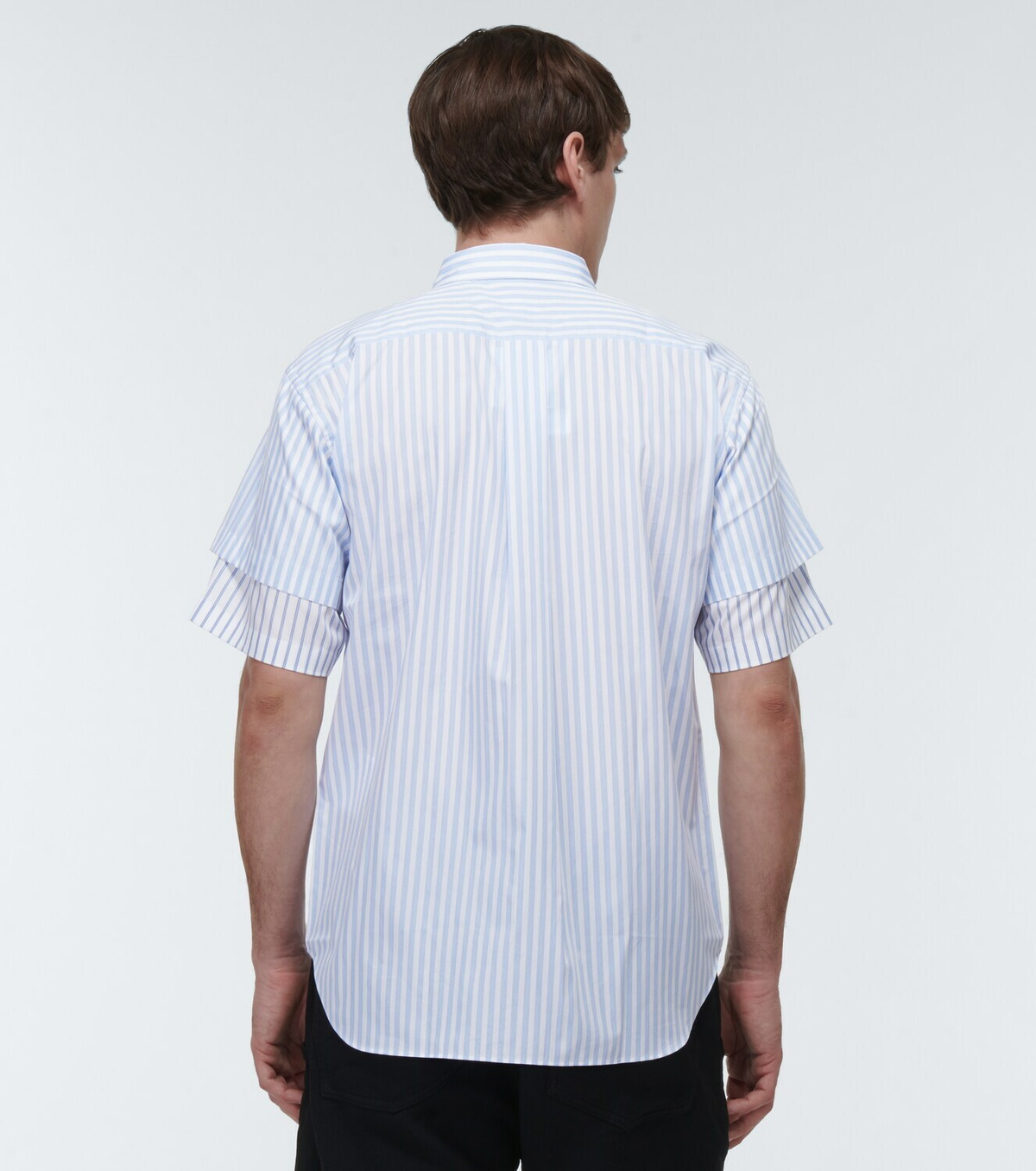Comme des Garçons Homme Deux Striped cotton twill shirt