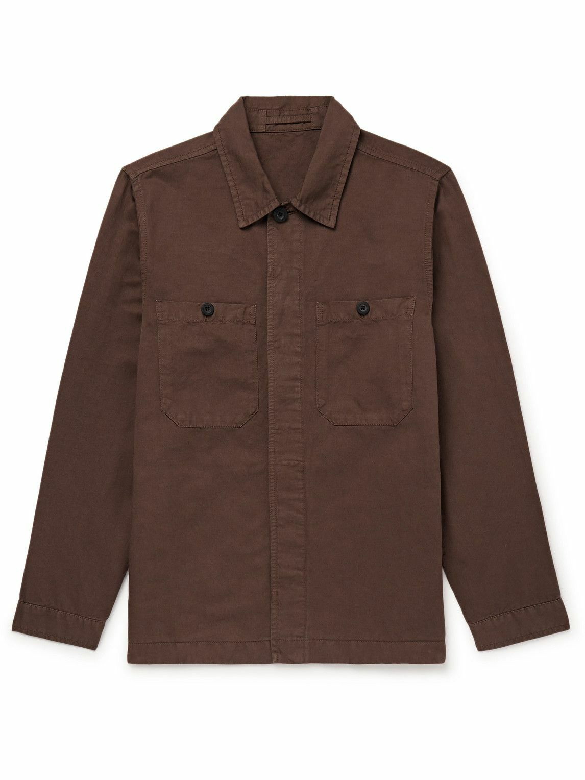 MR P. Garment-Dyed Linen Shirt for Men