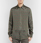 Gucci - Printed Twill Shirt - Men - Green