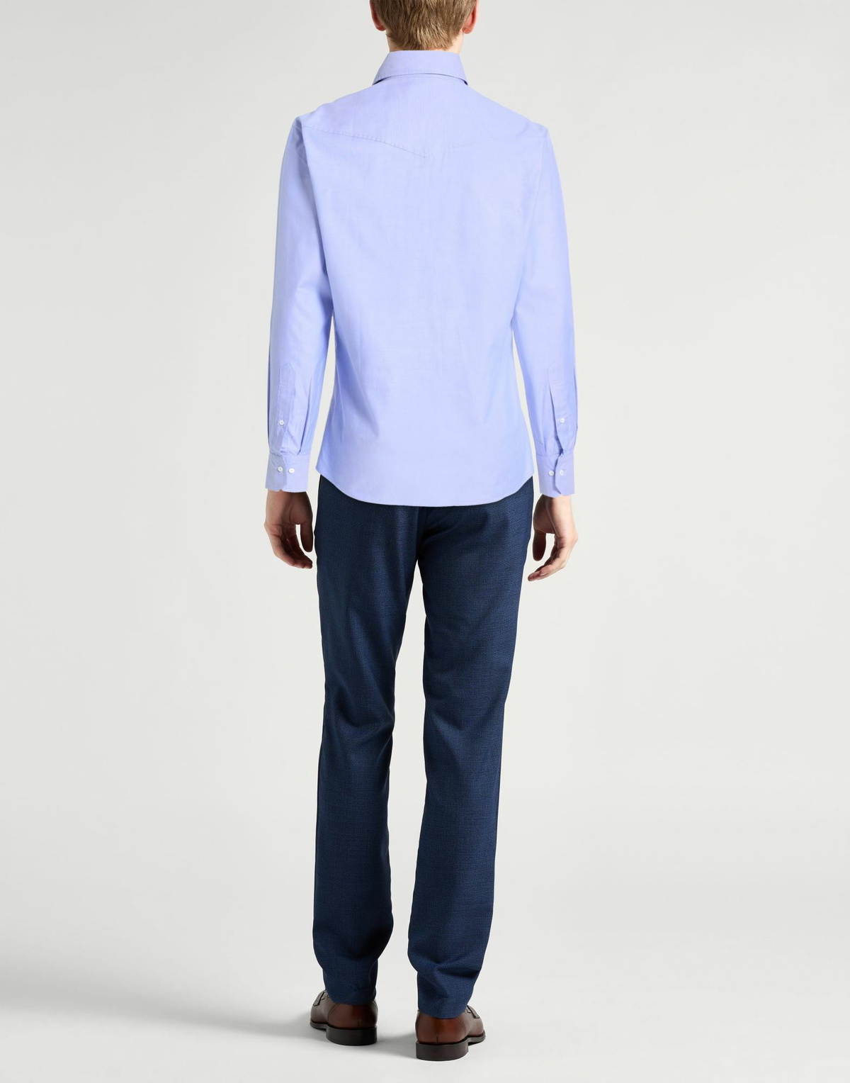 Brunello Cucinelli Mens Shirt in Sky blue