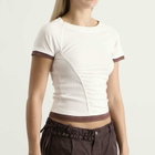 Damson Madder Women's Alicia Short Sleeve T-Shirt in White
