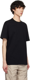 WOOYOUNGMI Black Embroidered Logo T-shirt