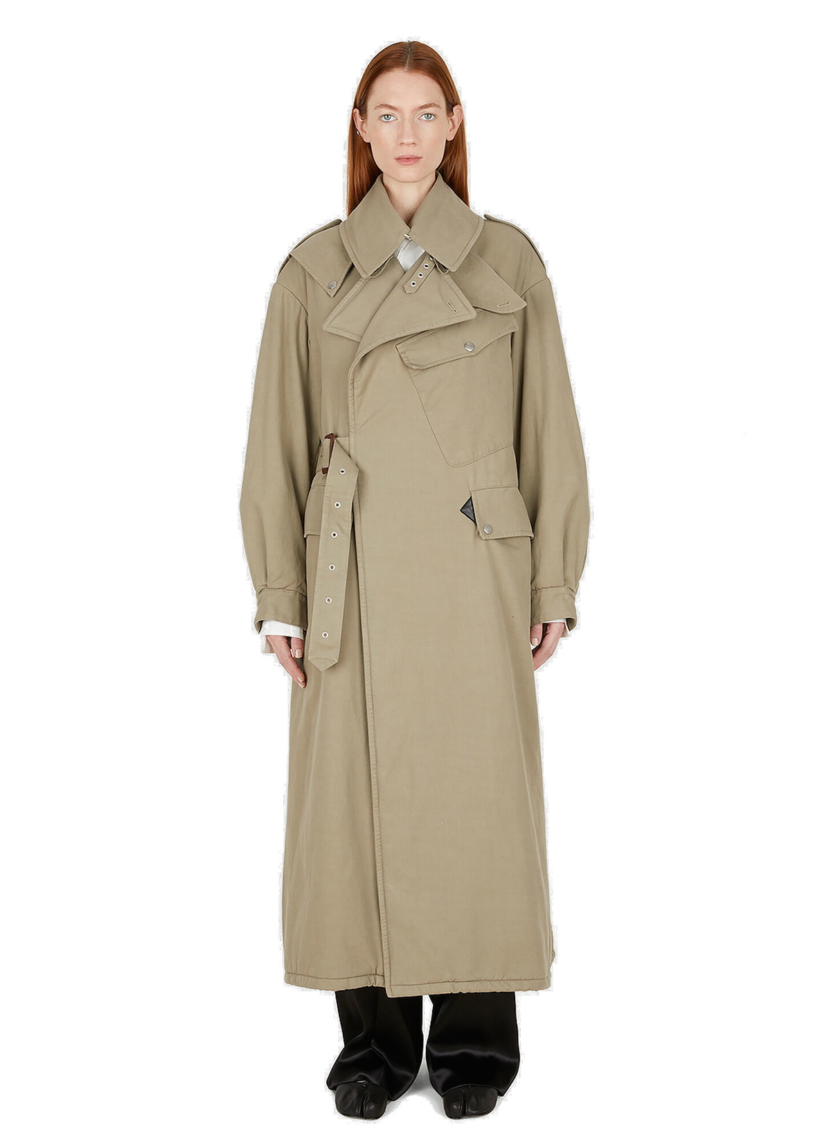 Reversible Trench Coat in Beige Maison Margiela