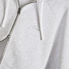 Dime Cursive Small Logo Zip Hoodie in Ash