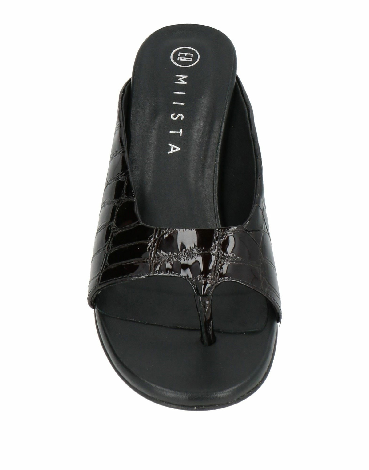 Miista Womens Thong sandal Dark in Brown