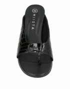 Miista Womens Thong sandal Dark in Brown