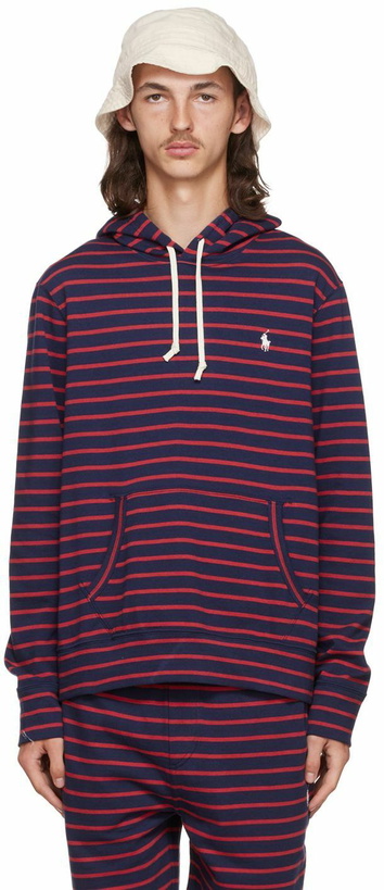 Photo: Polo Ralph Lauren Navy & Red Cotton Hoodie