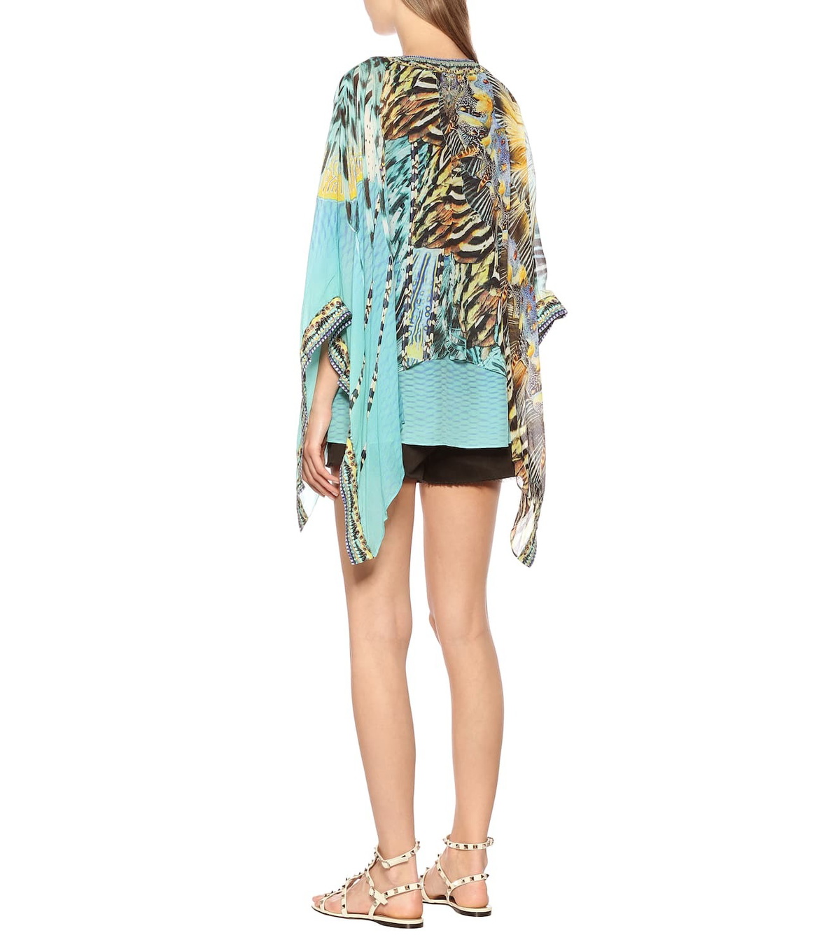 Camilla Printed silk blouse