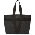 Bottega Veneta Black Rubber Intrecciato Tote