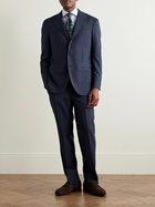 J. Mueser - Waverly Slim-Fit Wool-Fresco Suit - Blue