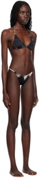 Louisa Ballou Black Mini Ring Bikini