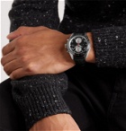 Montblanc - TimeWalker Automatic Chronograph 41mm Stainless Steel, Ceramic and Leather Watch, Ref. No. 119941 - Black