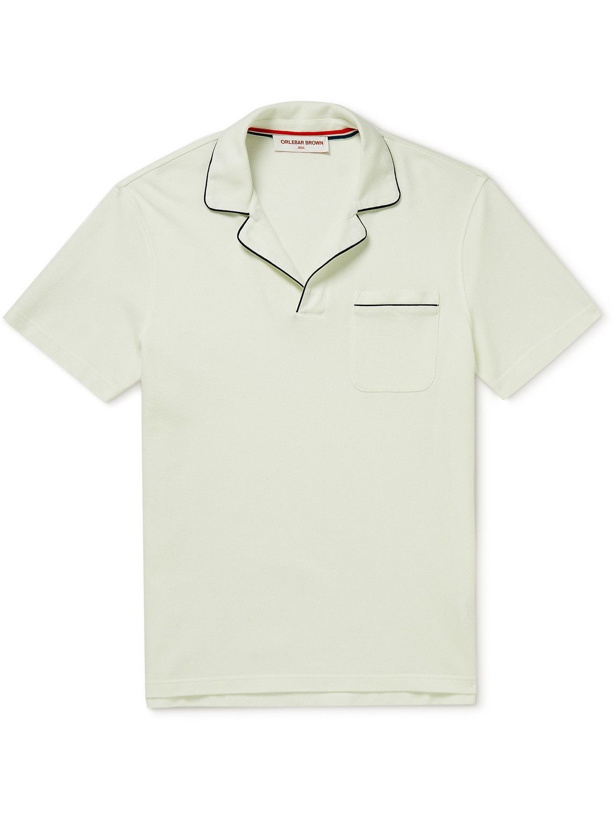 Photo: Orlebar Brown - Donald Cotton-Piqué Polo Shirt - White