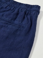 La Paz - Pestana Straight-Leg Linen Drawstring Shorts - Blue