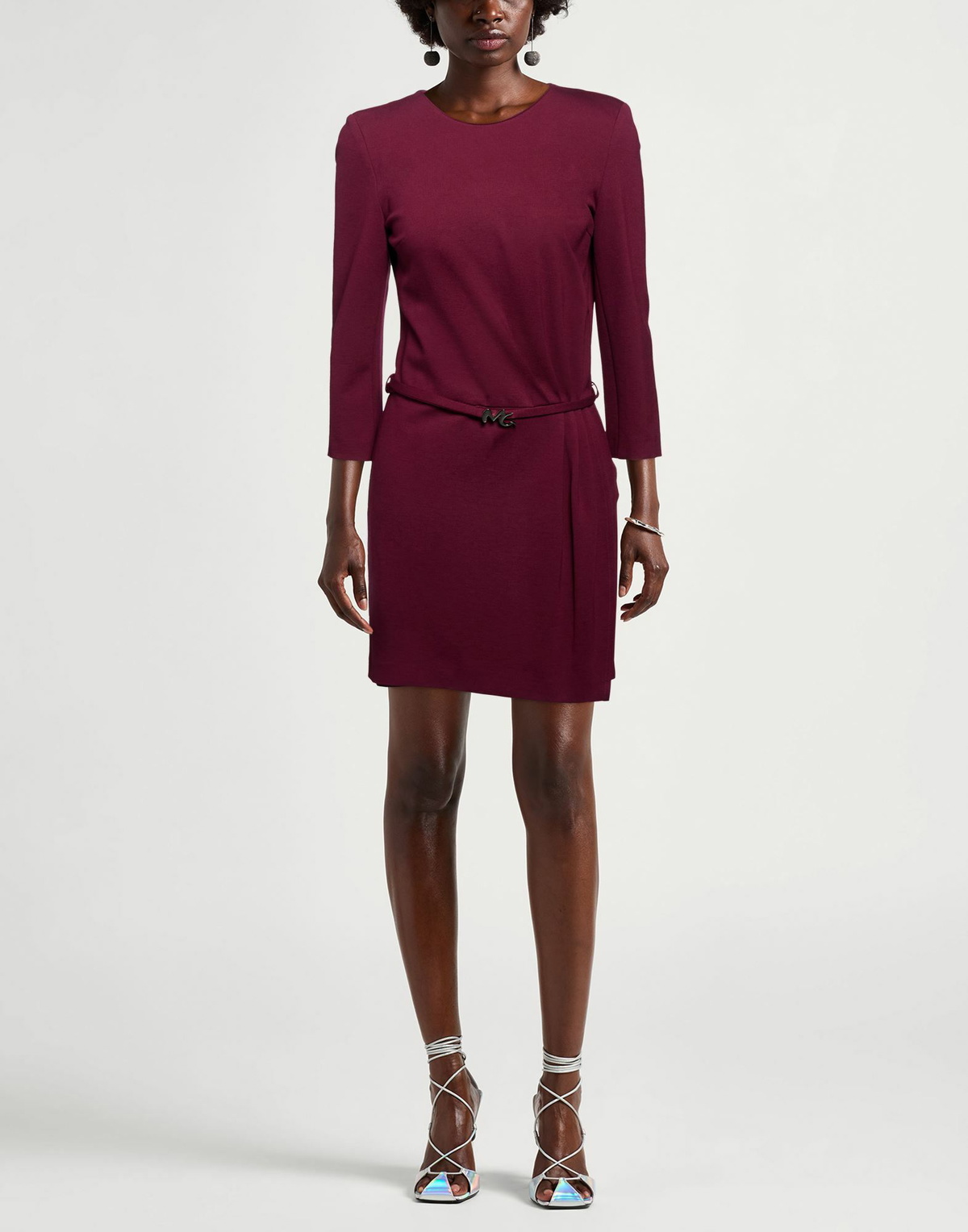 Manila Grace Womens Mini dress Burgundy
