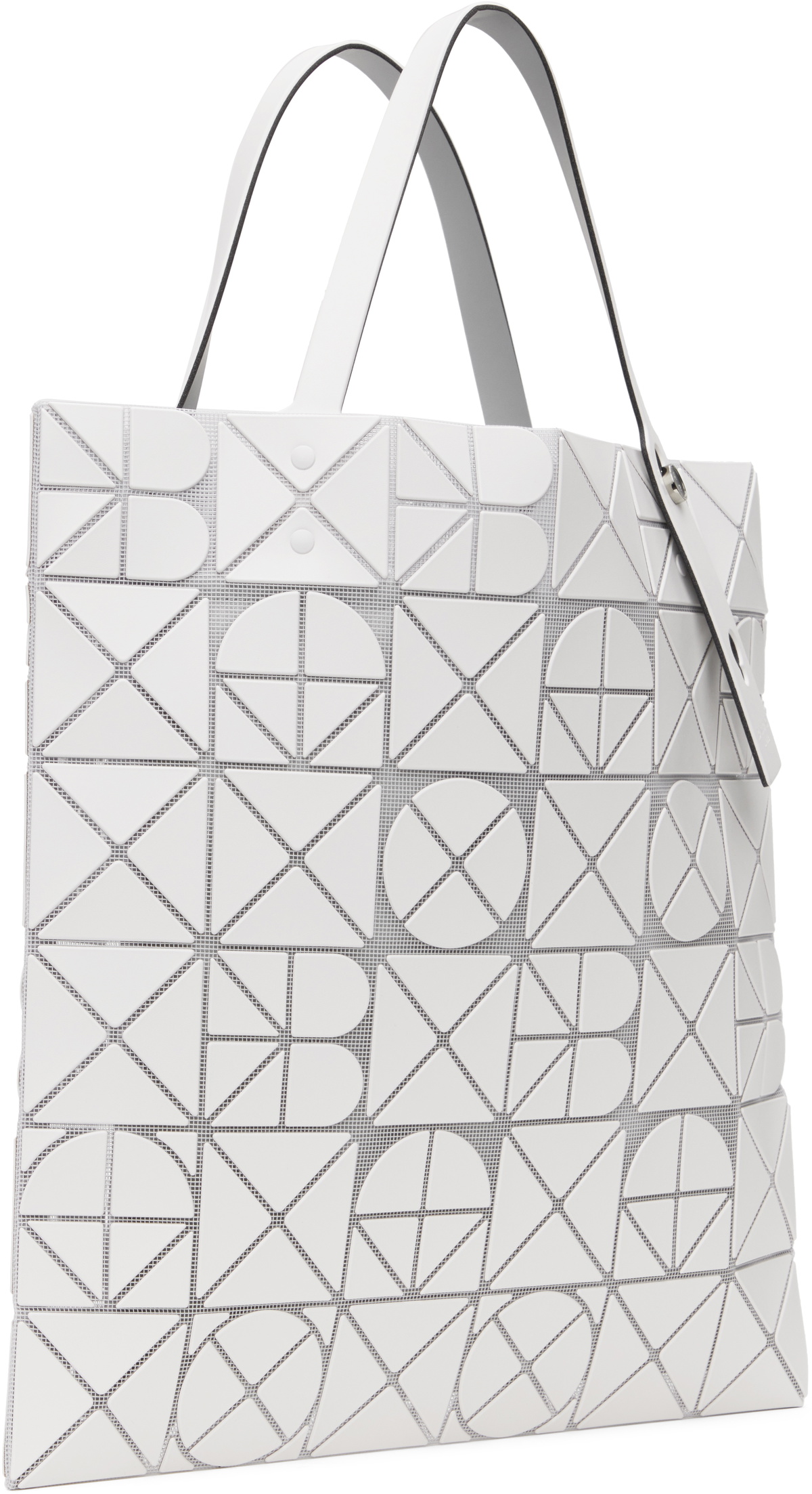 BAO BAO ISSEY MIYAKE トートバッグ ホワイト BAO BAO ISSEY MIYAKE White Font Tote Bao Bao Issey Miyake
