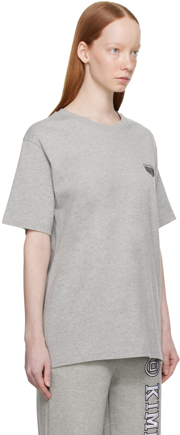 KIMHĒKIM Gray Pocket Stamped T-Shirt