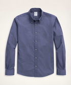 Brooks Brothers Men's Friday Shirt, Poplin Solid | Dark Blue