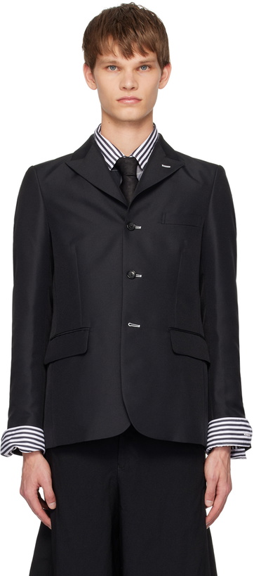 Photo: Black Comme des Garçons Black Back Cutout Blazer